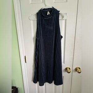 Blue Velvet Dress